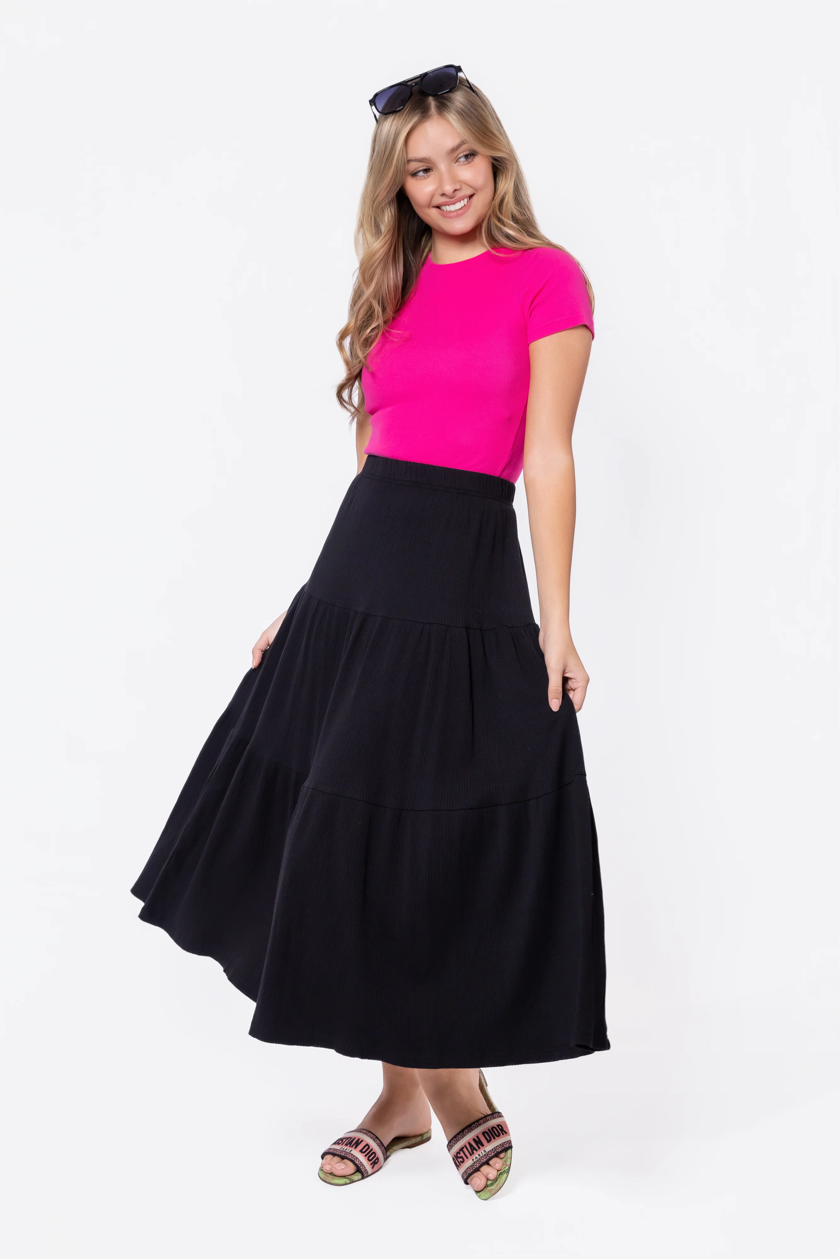 Ayla Skirt 33" (Black) - Image 5