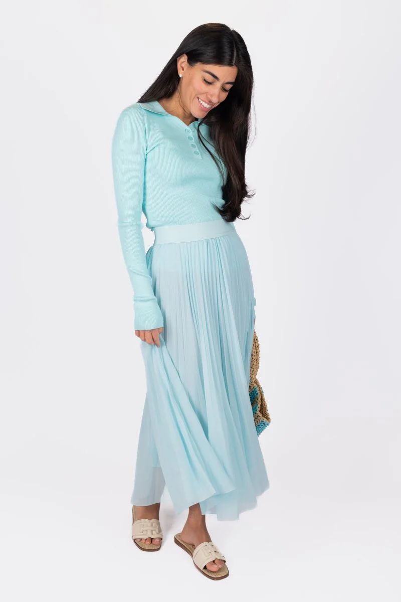 Bailey Top (Aqua Blue) - Image 8