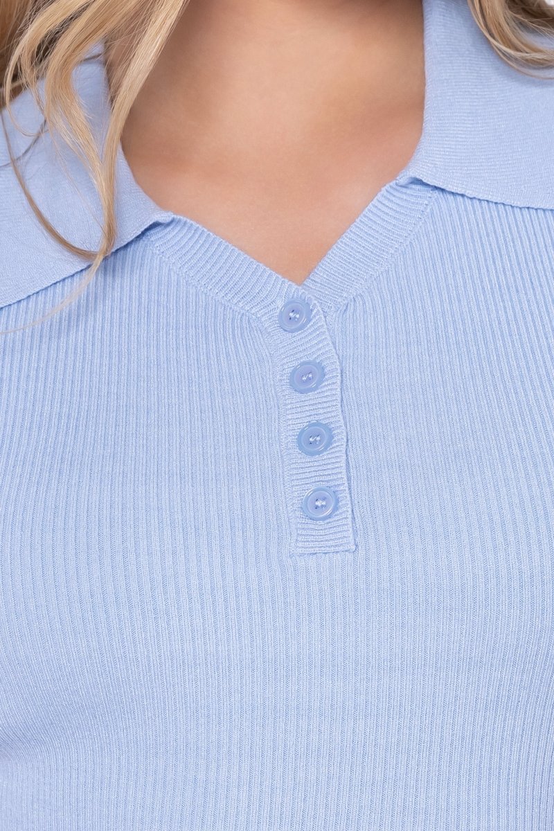 Bailey Top Short Sleeve (Light Blue) - Image 6