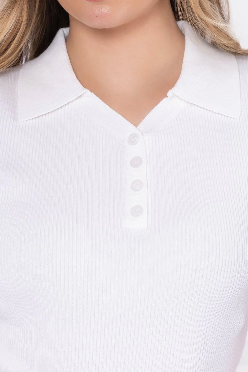 Bailey Top Short Sleeve (White) - Image 6