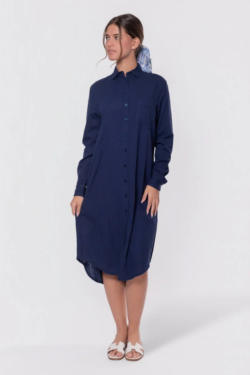 Bonnie Dress 42" (Navy)
