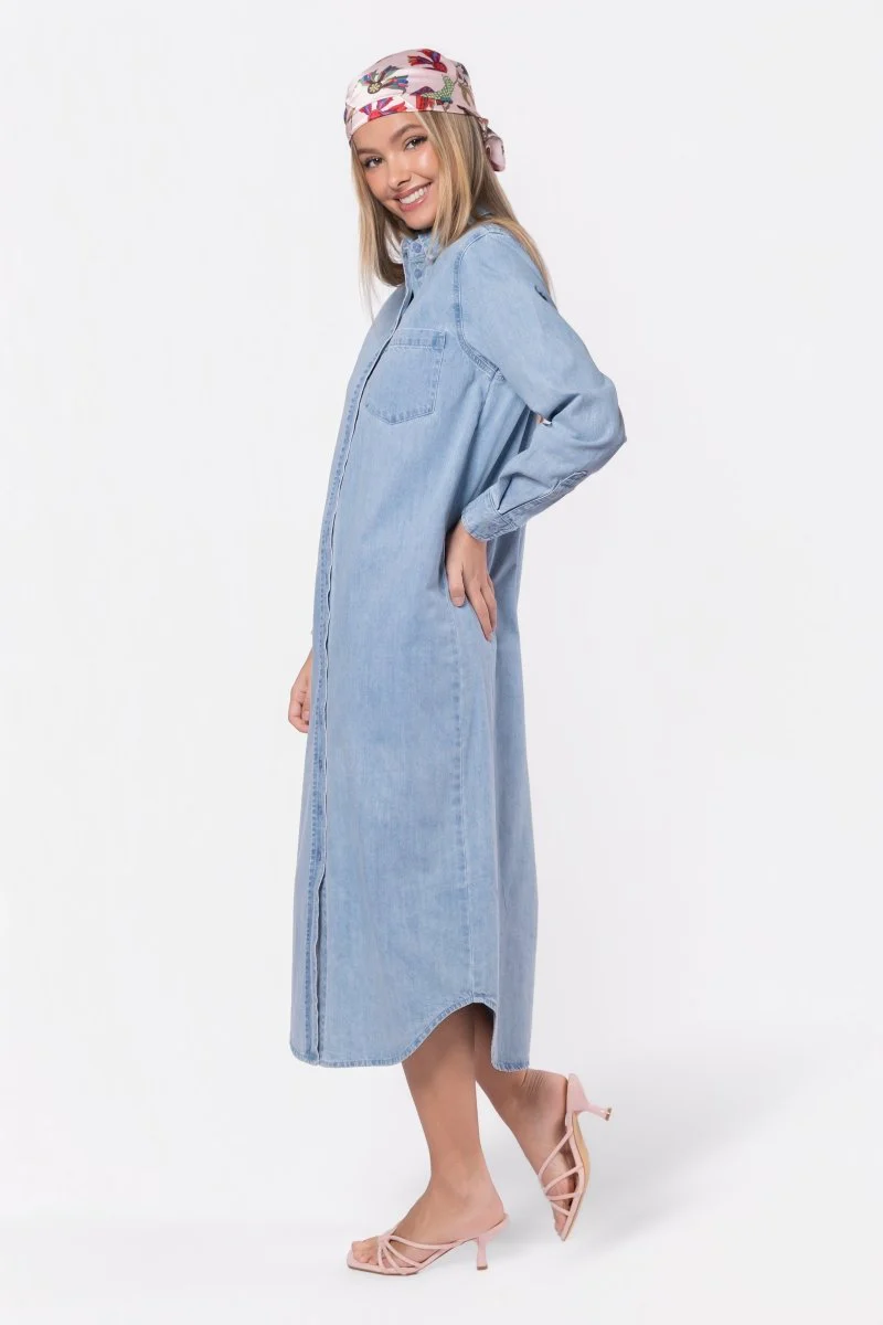 Bonnie Dress 49" (Blue) - Image 4