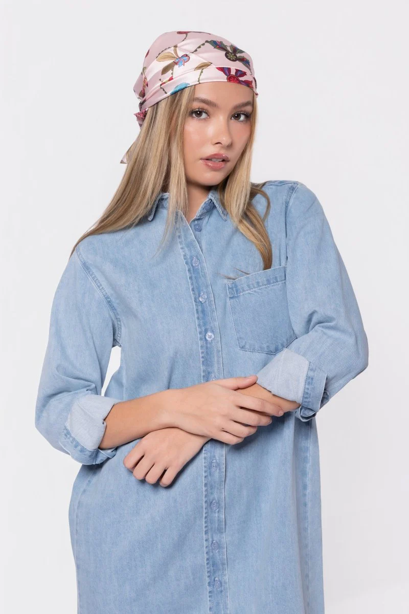 Bonnie Dress 49" (Blue) - Image 6