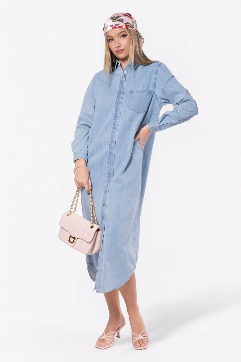 Bonnie Dress 49" (Blue) - Image 8
