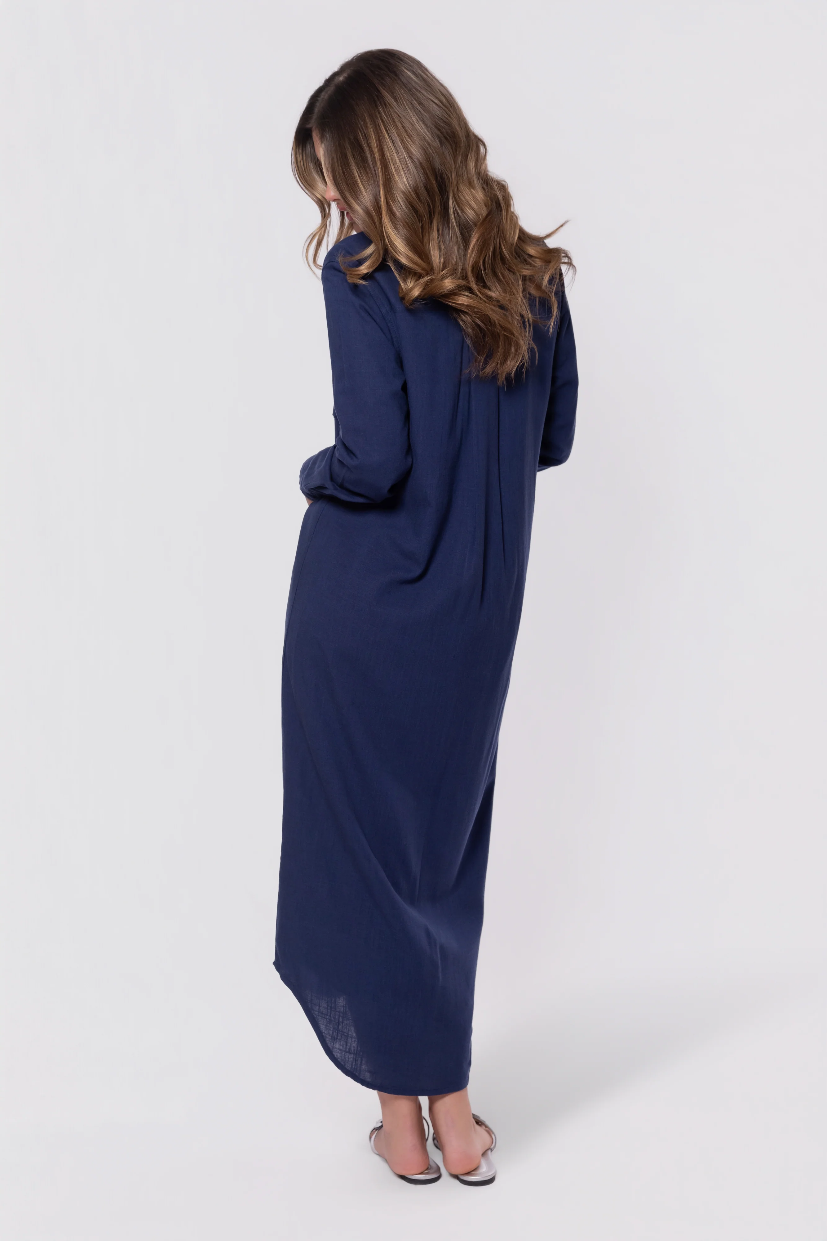 Bonnie Dress 49" (Navy) - Image 4