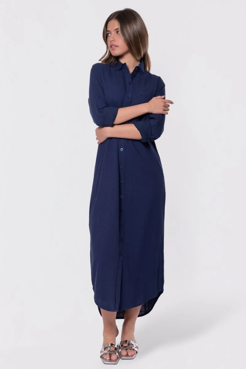 Bonnie Dress 49" (Navy) - Image 6