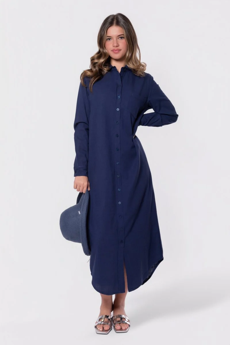 Bonnie Dress 49" (Navy) - Image 8