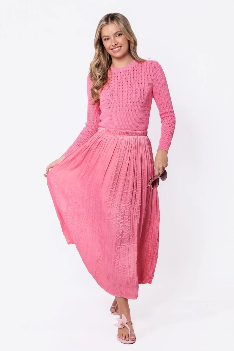 Bria Skirt (Coral Pink) - Image 5