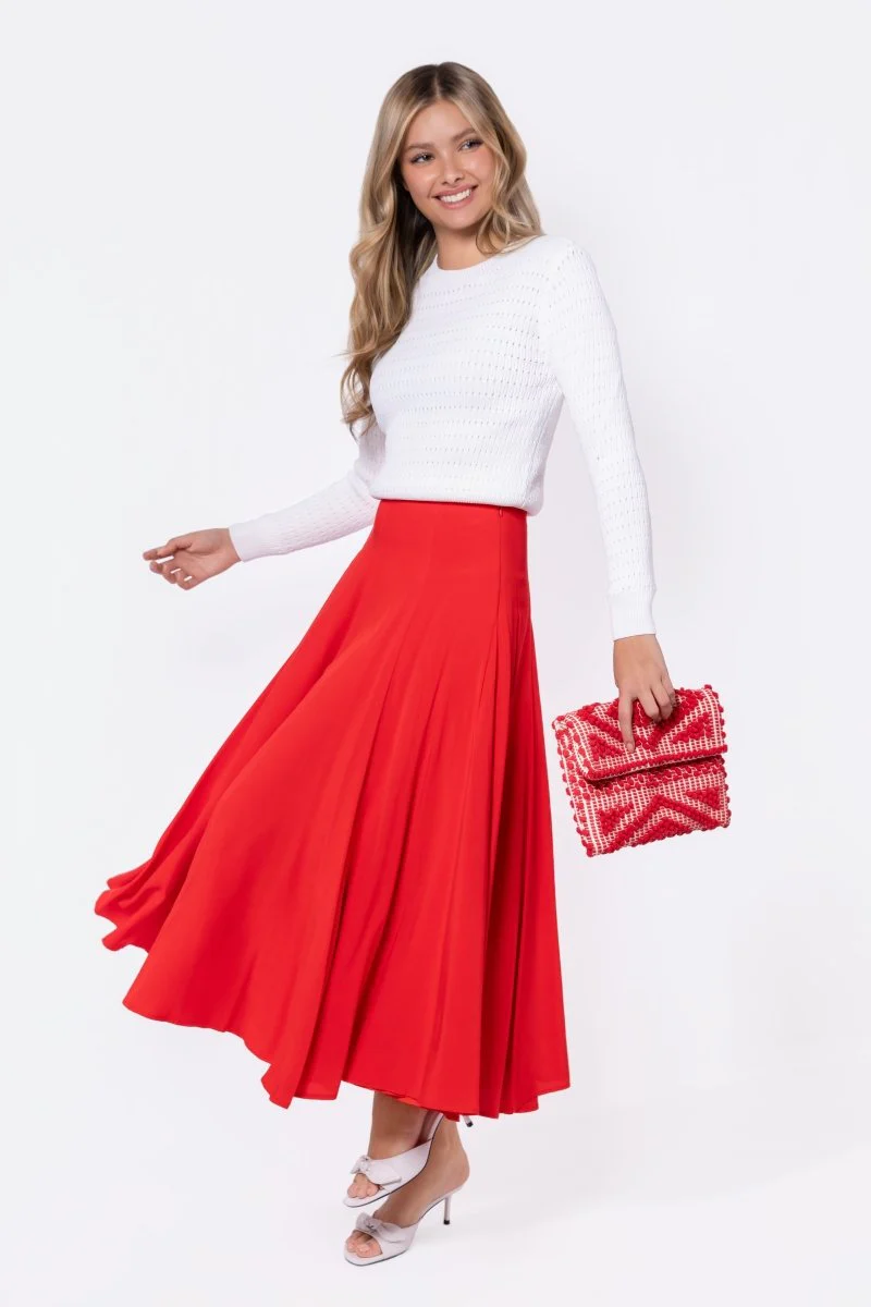 Calia Skirt (Red) - Image 6