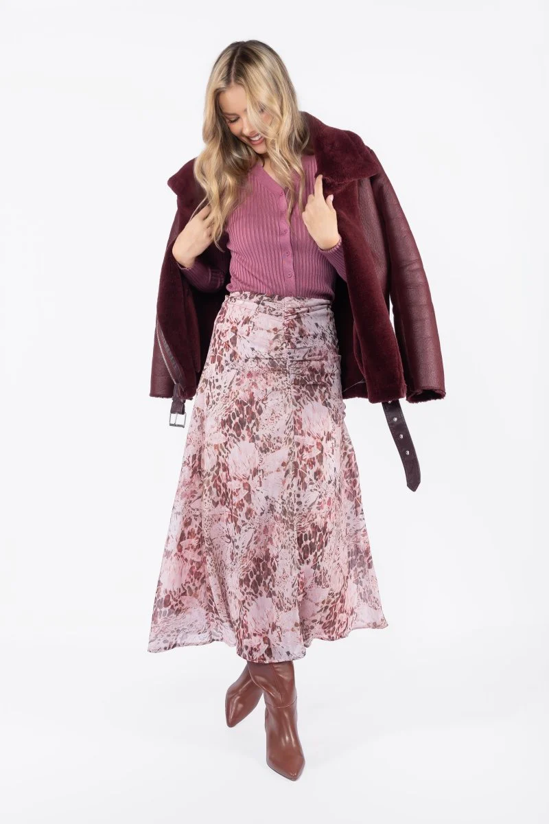Calista Skirt (Pink Pattern) - Image 6