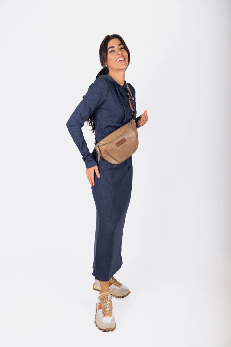 Callie Ribbed Top (Navy) - Image 2