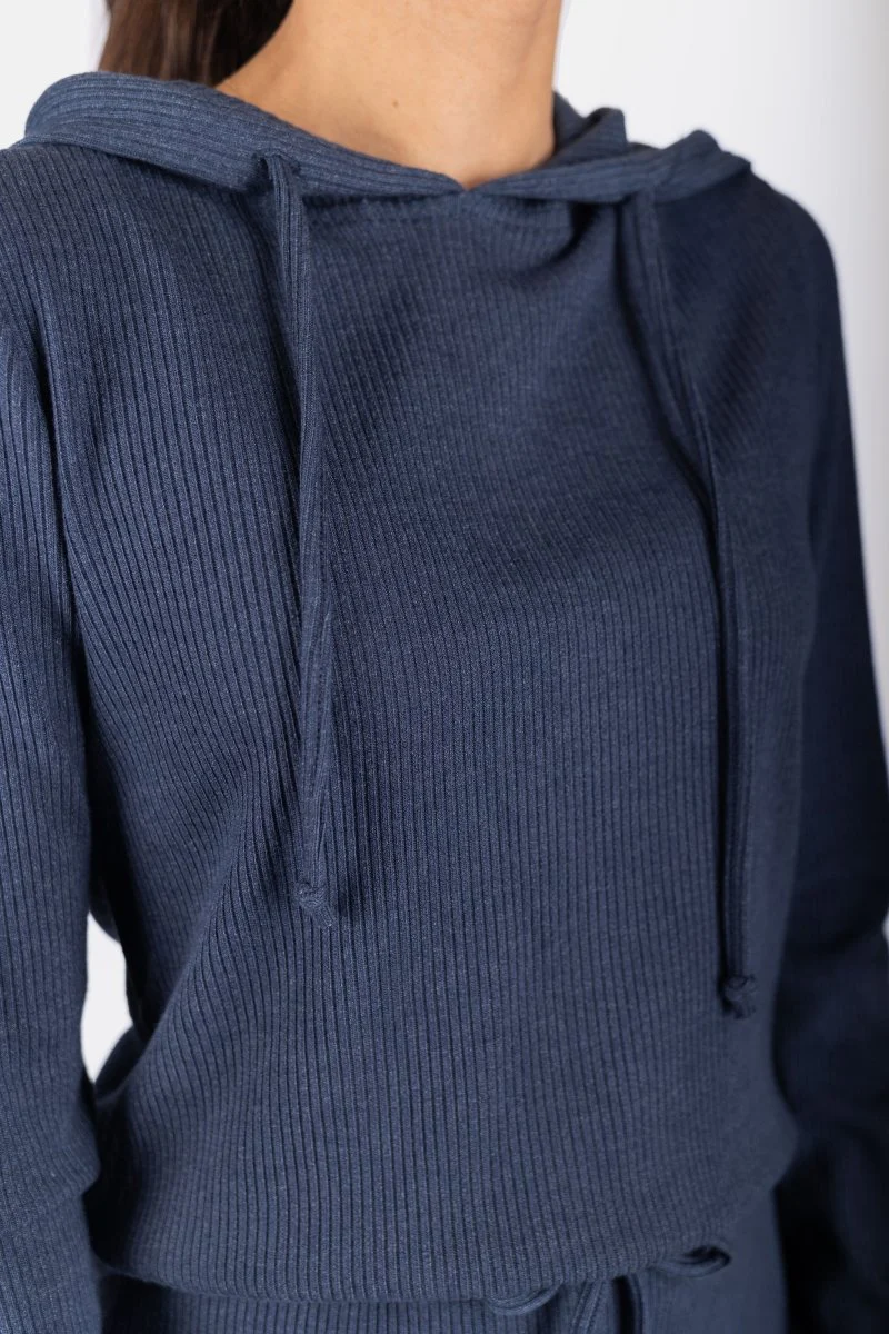 Callie Ribbed Top (Navy) - Image 5