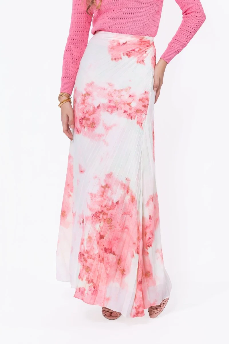 Caroline Skirt (Ivory/Pink) - Image 2