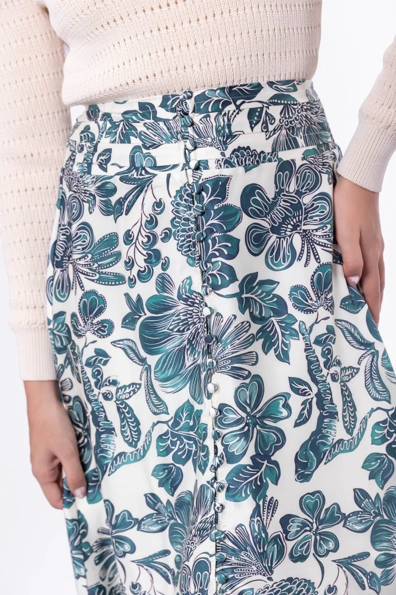Selena Skirt (Green Pattern) - Image 5