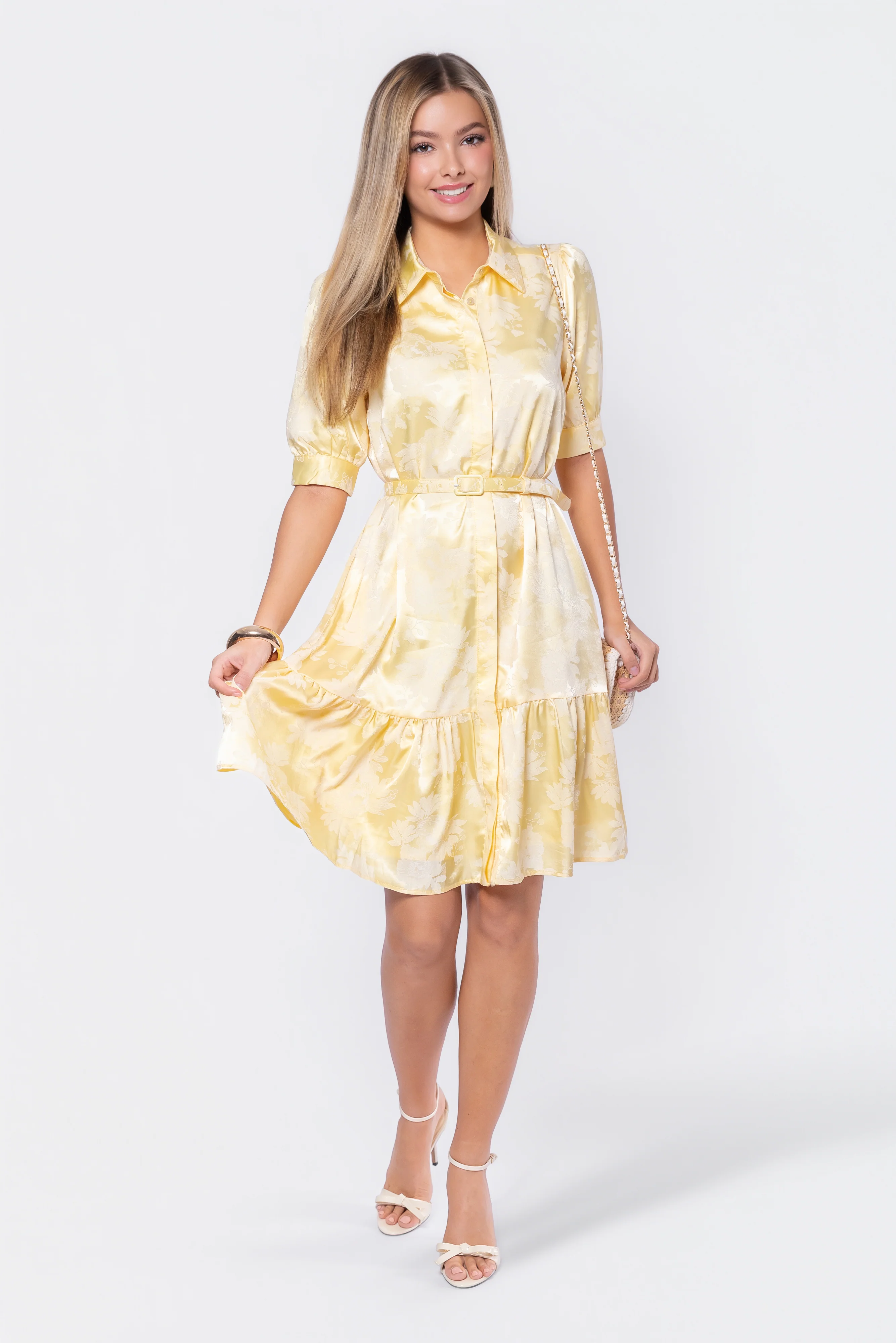 Celine Dress 39" (Butter Yellow) - Image 7