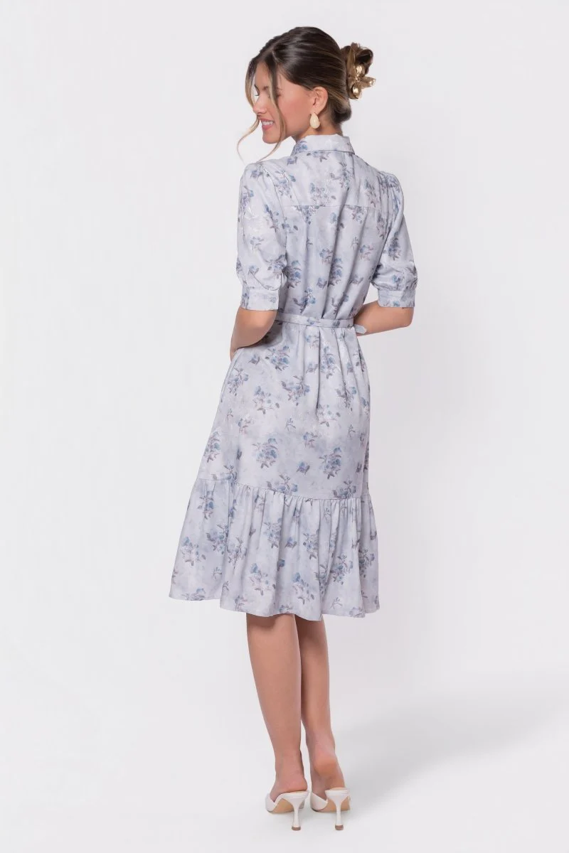 Celine Dress 42" (Light Blue Flower) - Image 5