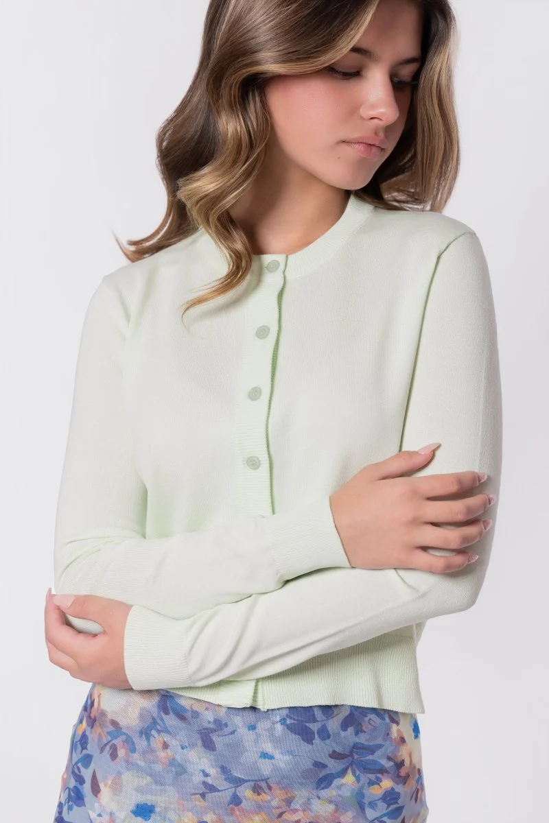 Chloe Cardigan (Light Mint) - Image 5