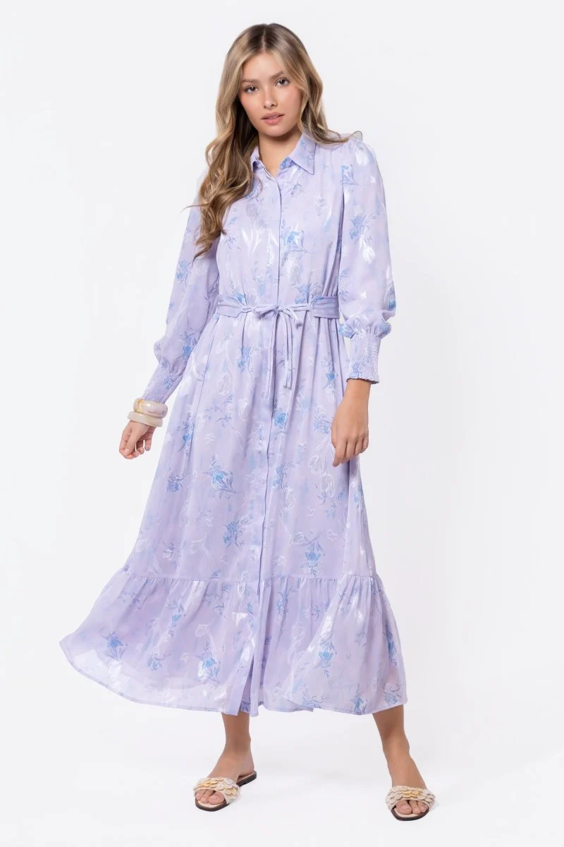 Connie Dress (Blue/White)
