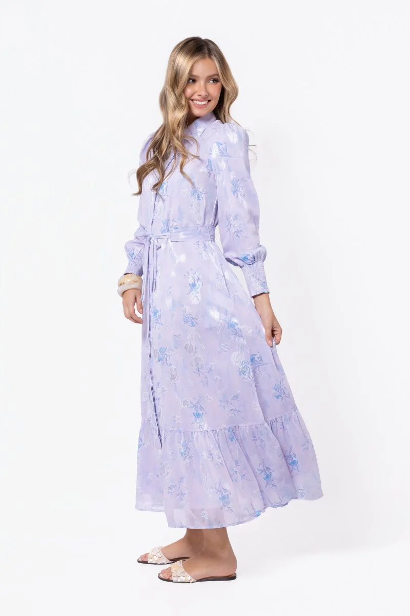 Connie Dress (Blue/White) - Image 3