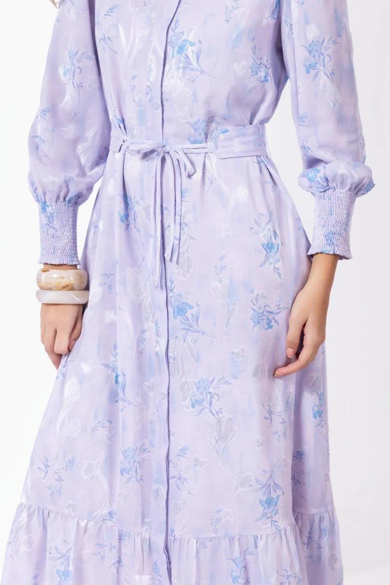Connie Dress (Blue/White) - Image 5