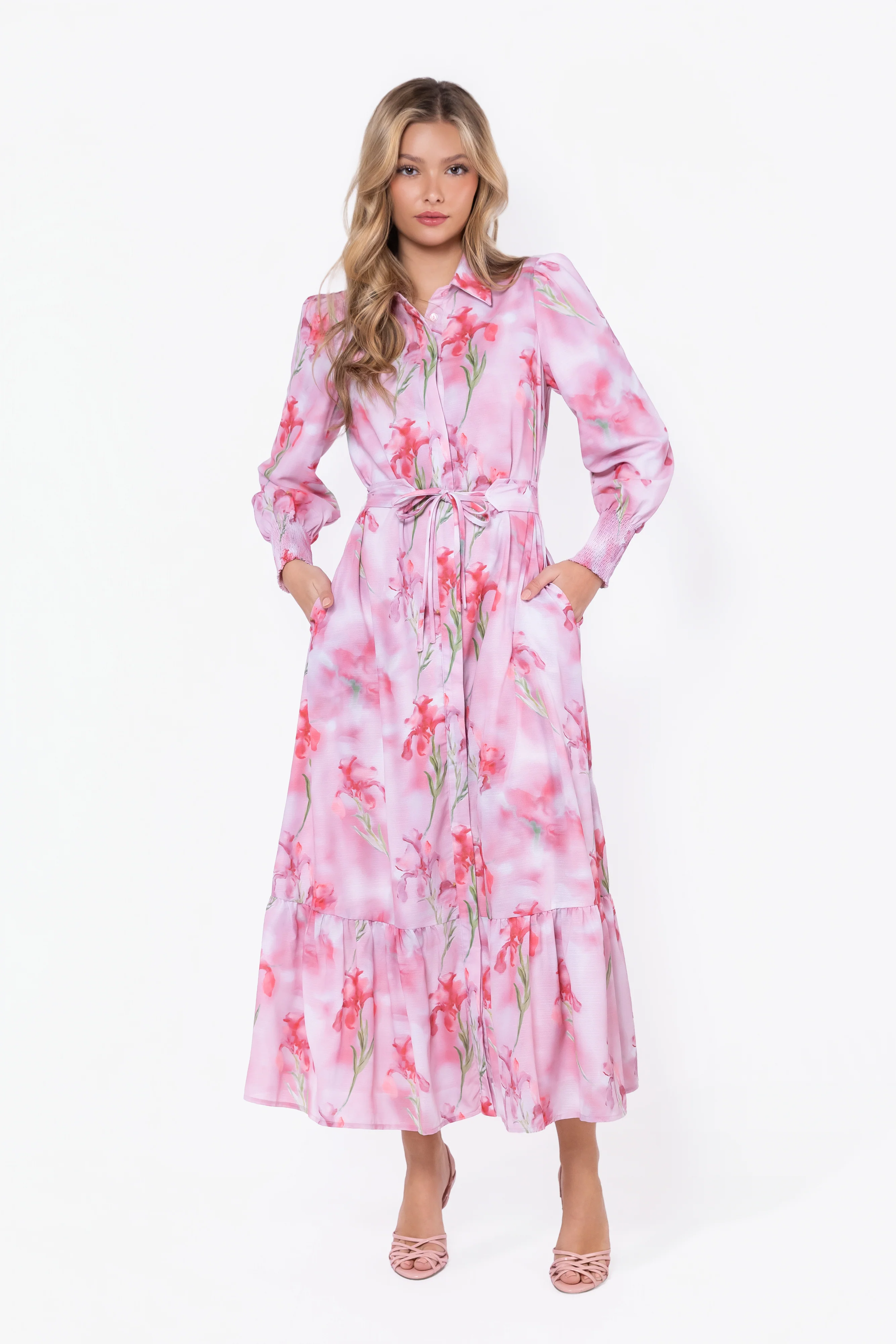 Connie Dress (Pink Flower) - Image 3