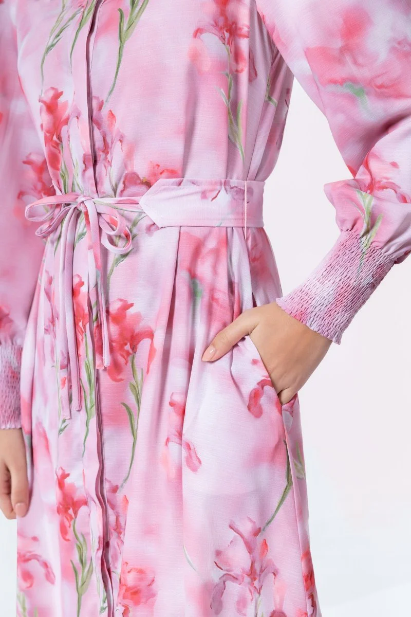 Connie Dress (Pink Flower) - Image 6