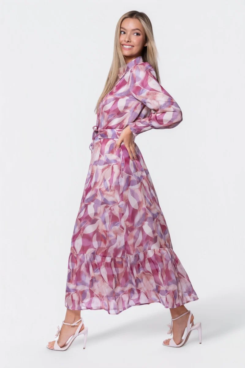 Connie Dress (Purple Pattern) - Image 3