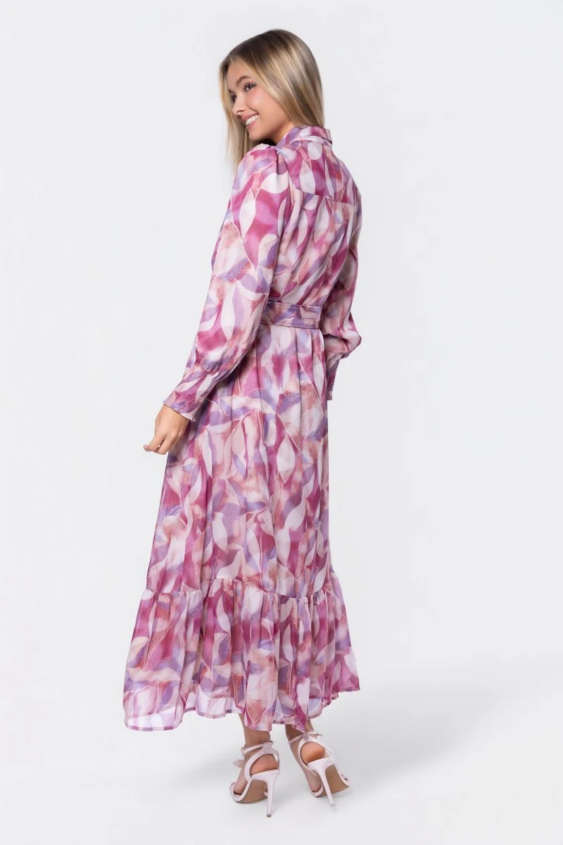 Connie Dress (Purple Pattern) - Image 4