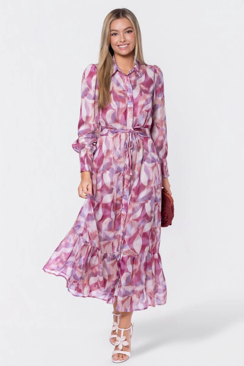 Connie Dress (Purple Pattern) - Image 6