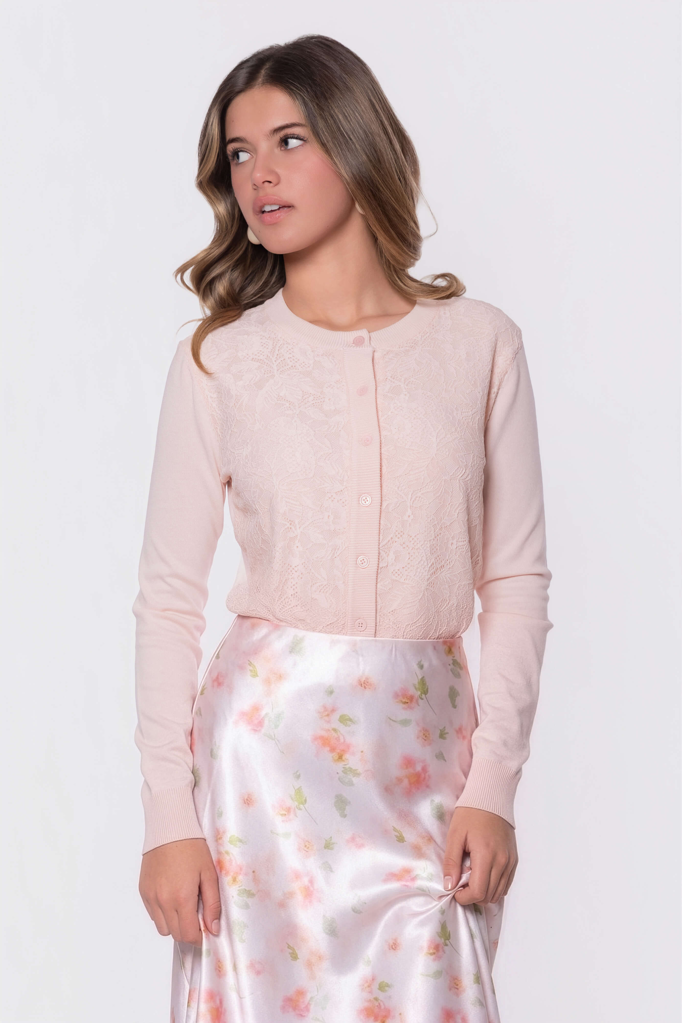 Dahlia Cardigan (Light Pink) - Image 3