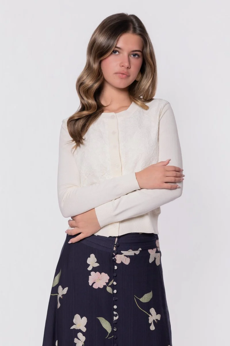 Dahlia Cardigan (White) - Image 3