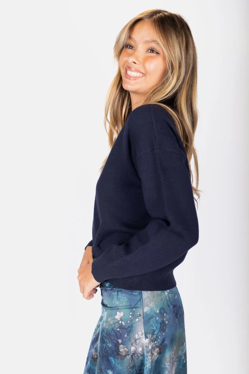 Daisy Top (Navy) - Image 4