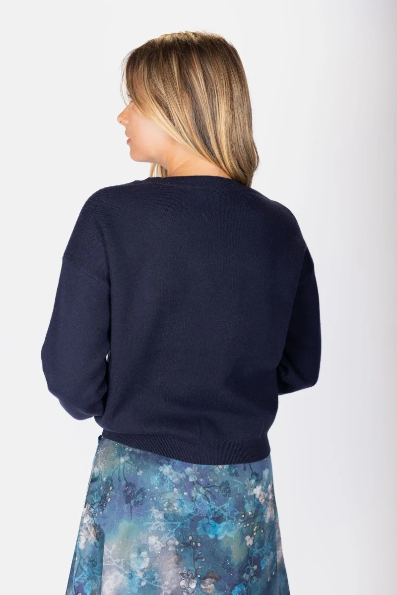 Daisy Top (Navy) - Image 5