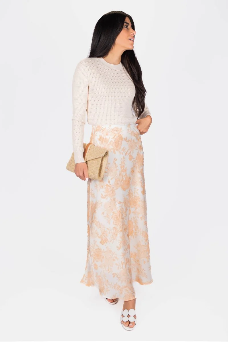 Dakota Skirt (Ivory/Peach) - Image 7