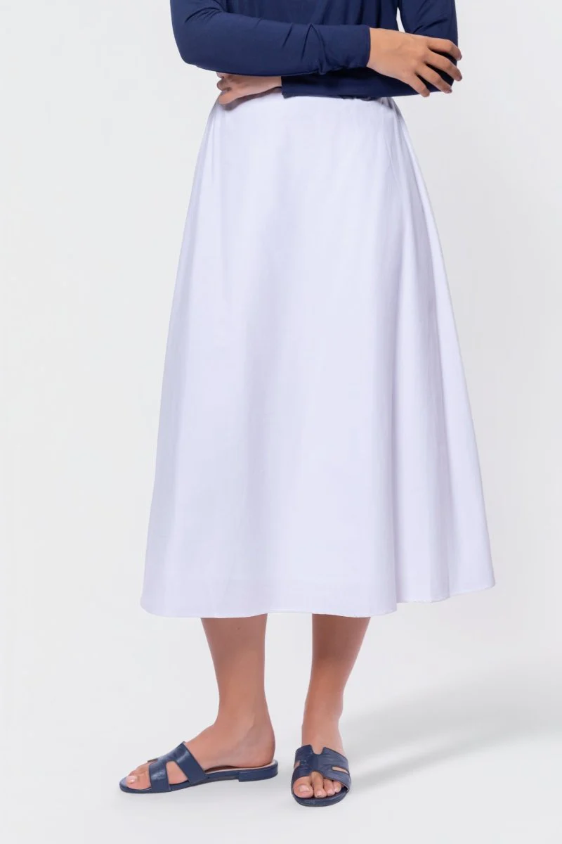 Dakota Skirt (White Solid) - Image 3
