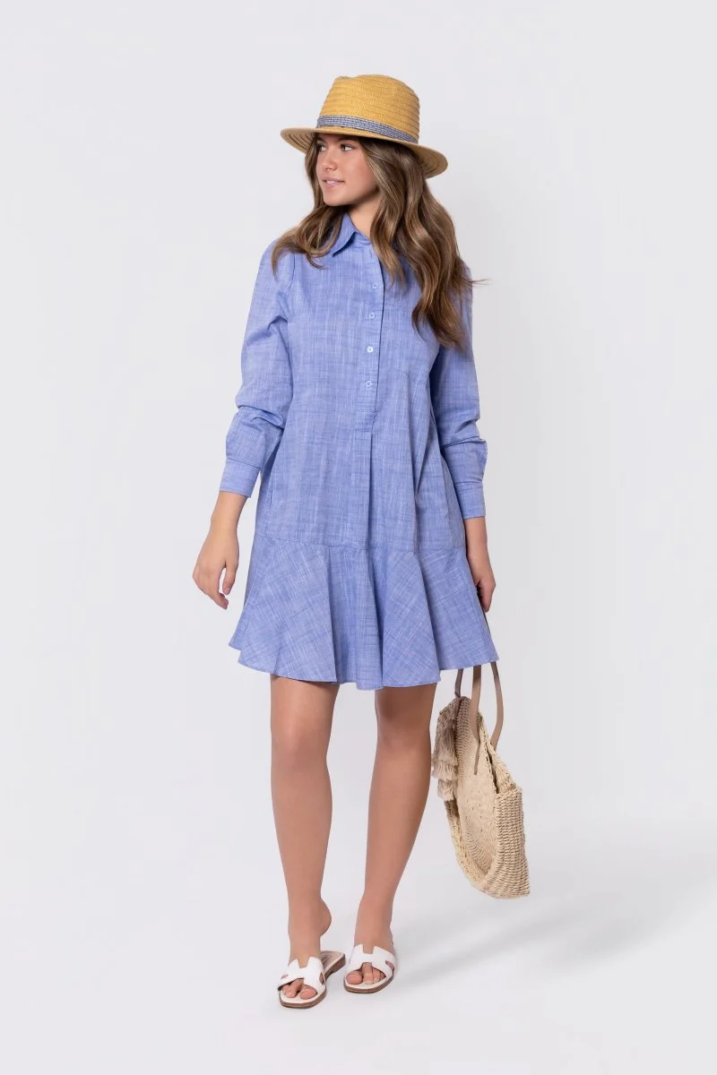 Dana Dress (Blue) - Image 6