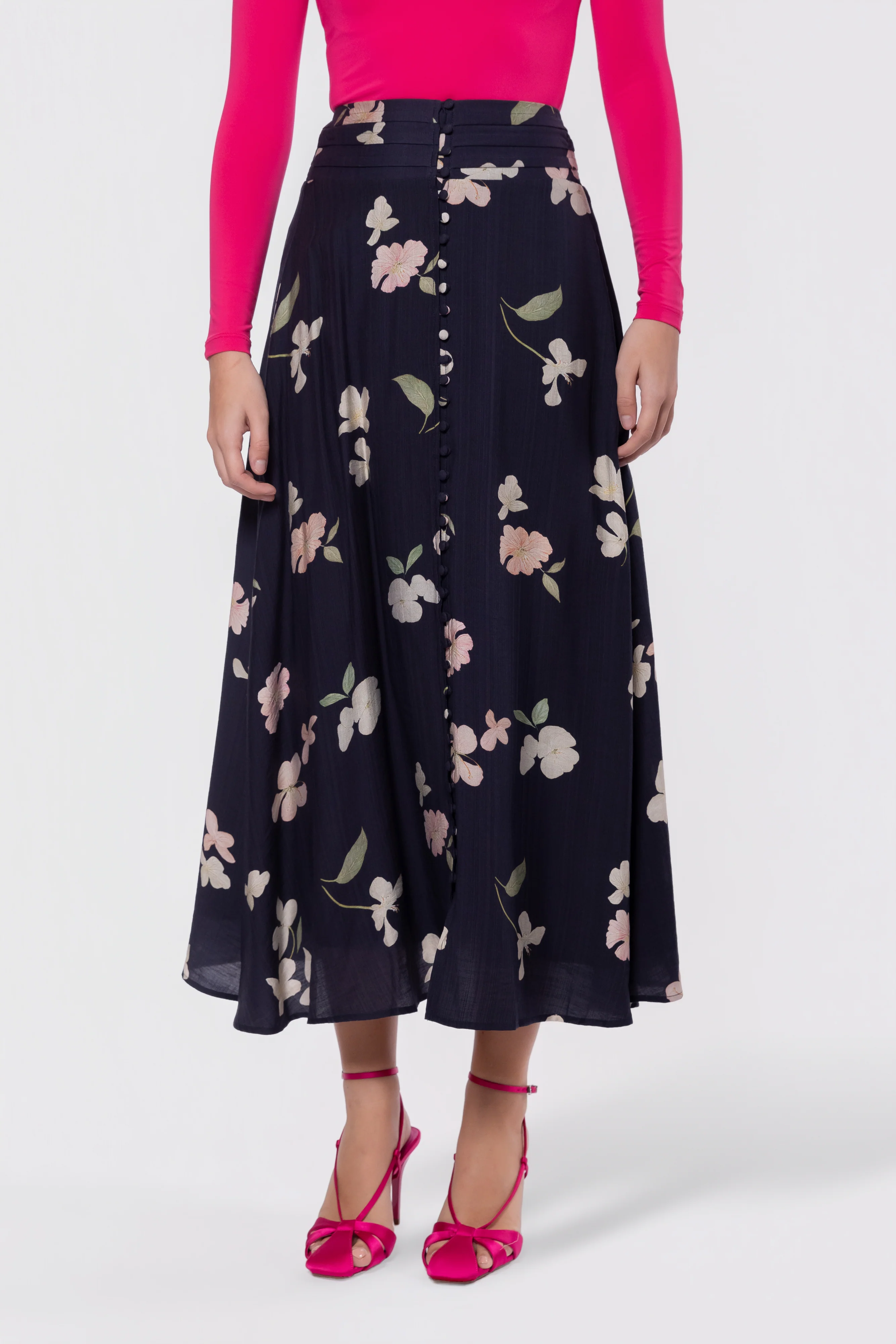 Elia Skirt (Navy Ground) - Image 2