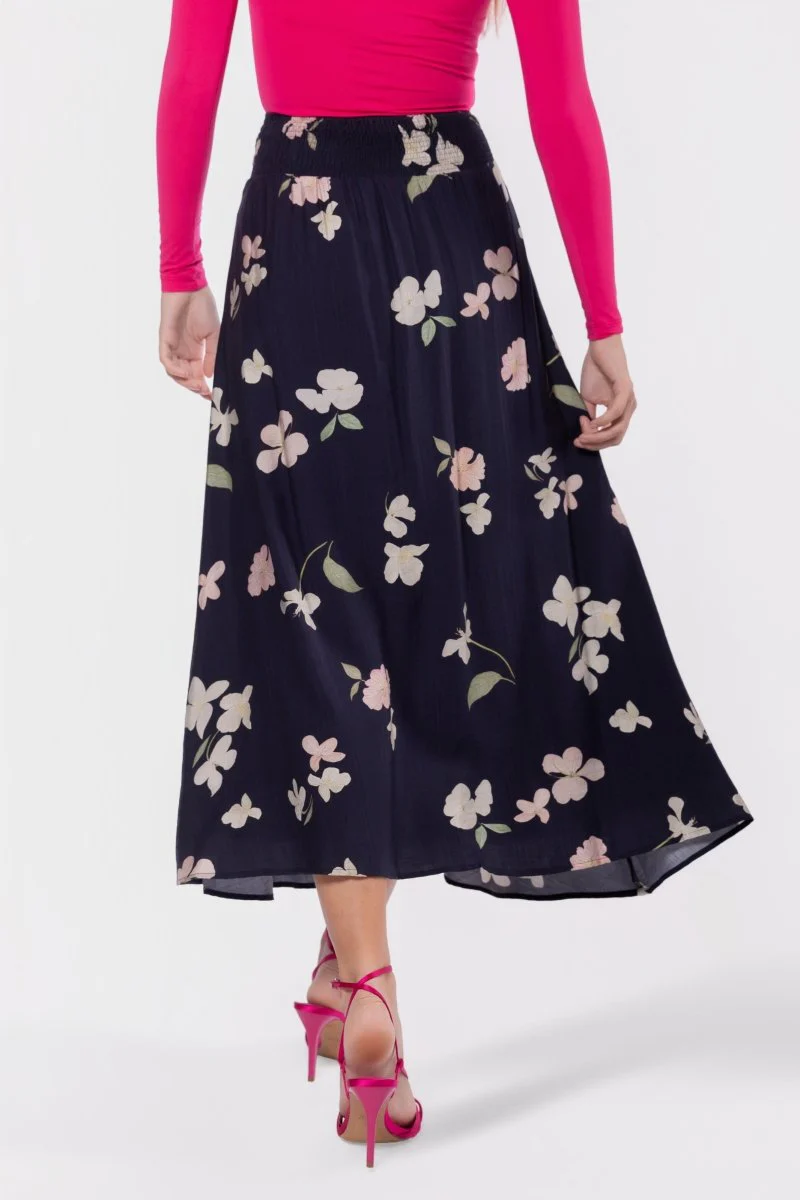 Elia Skirt (Navy Ground) - Image 5