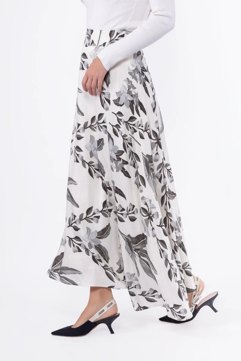 Ella Skirt 38" (White/Black) - Image 3
