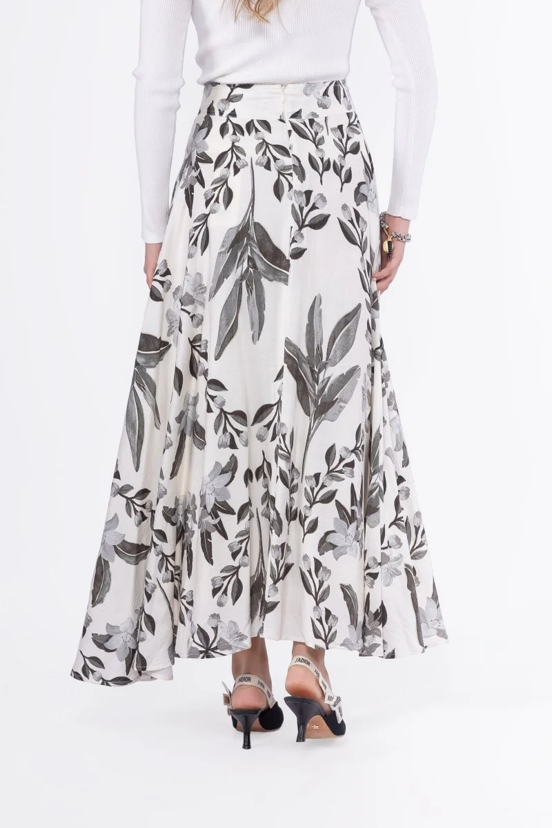 Ella Skirt 38" (White/Black) - Image 4
