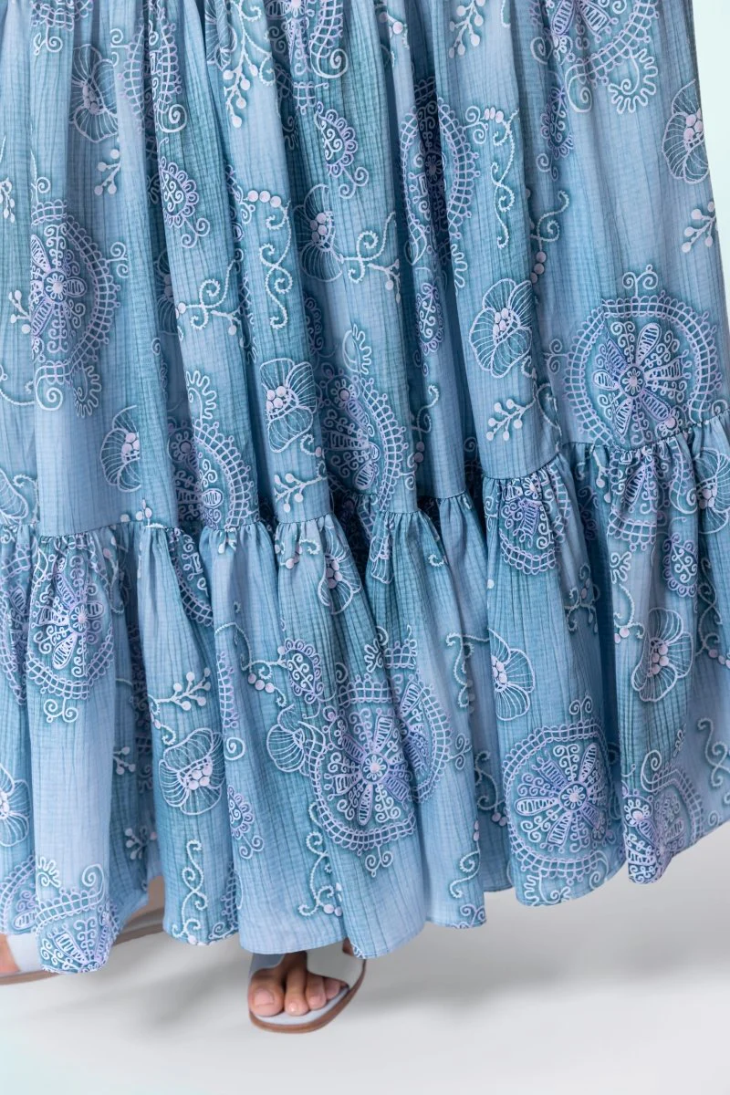 Eloisa Skirt (Green Pattern) - Image 5