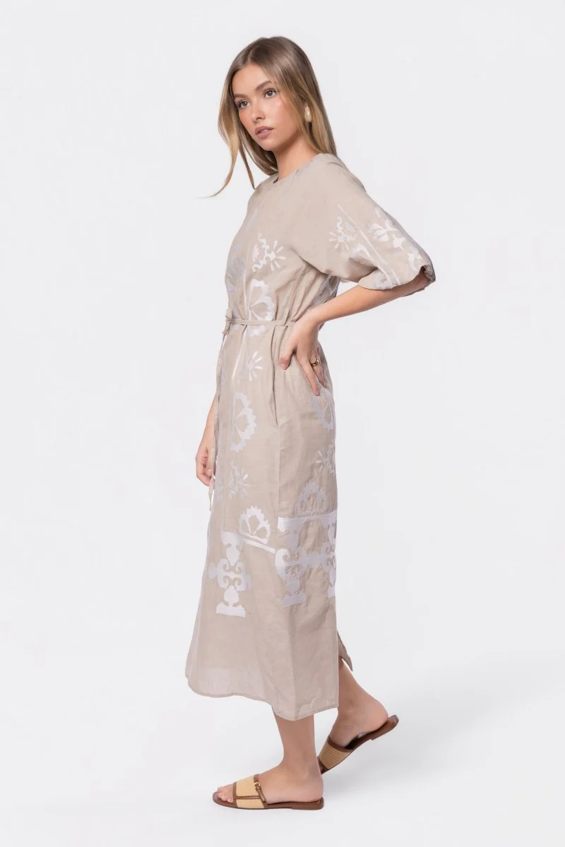 Erica Dress (Beige) - Image 4