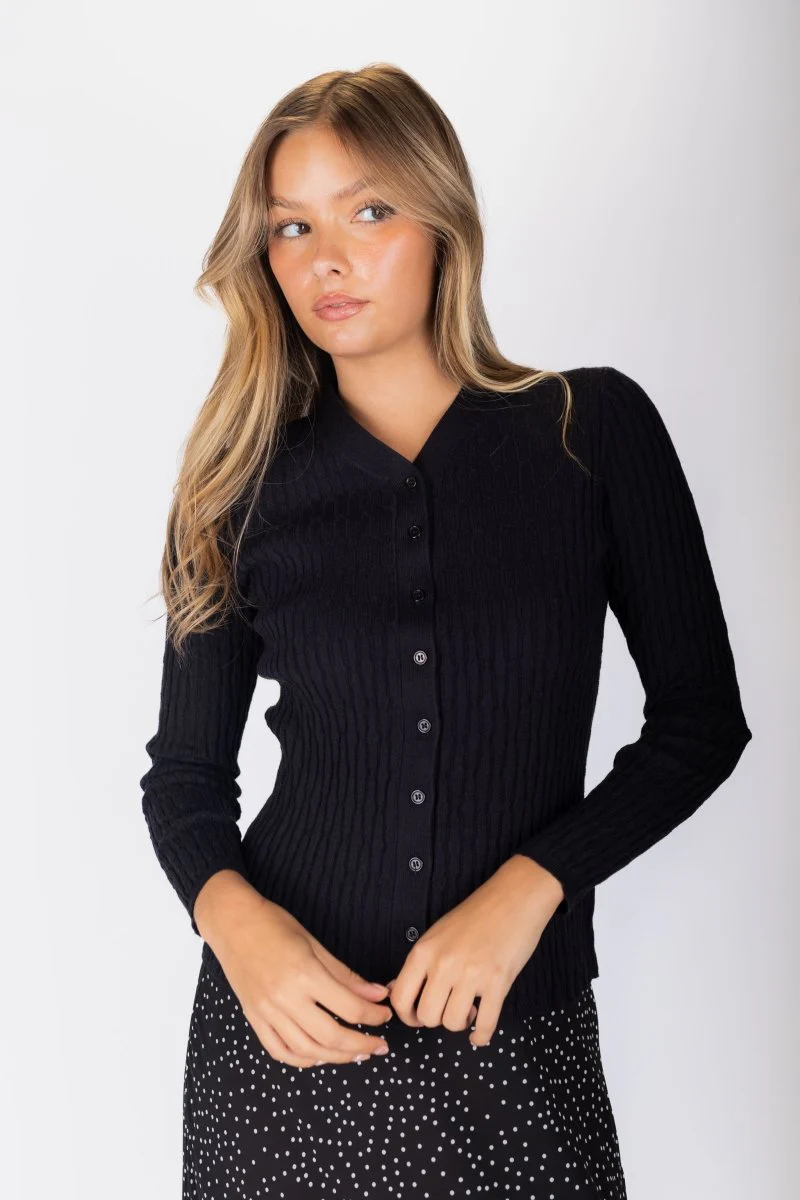 Fiora Cardigan (Black)