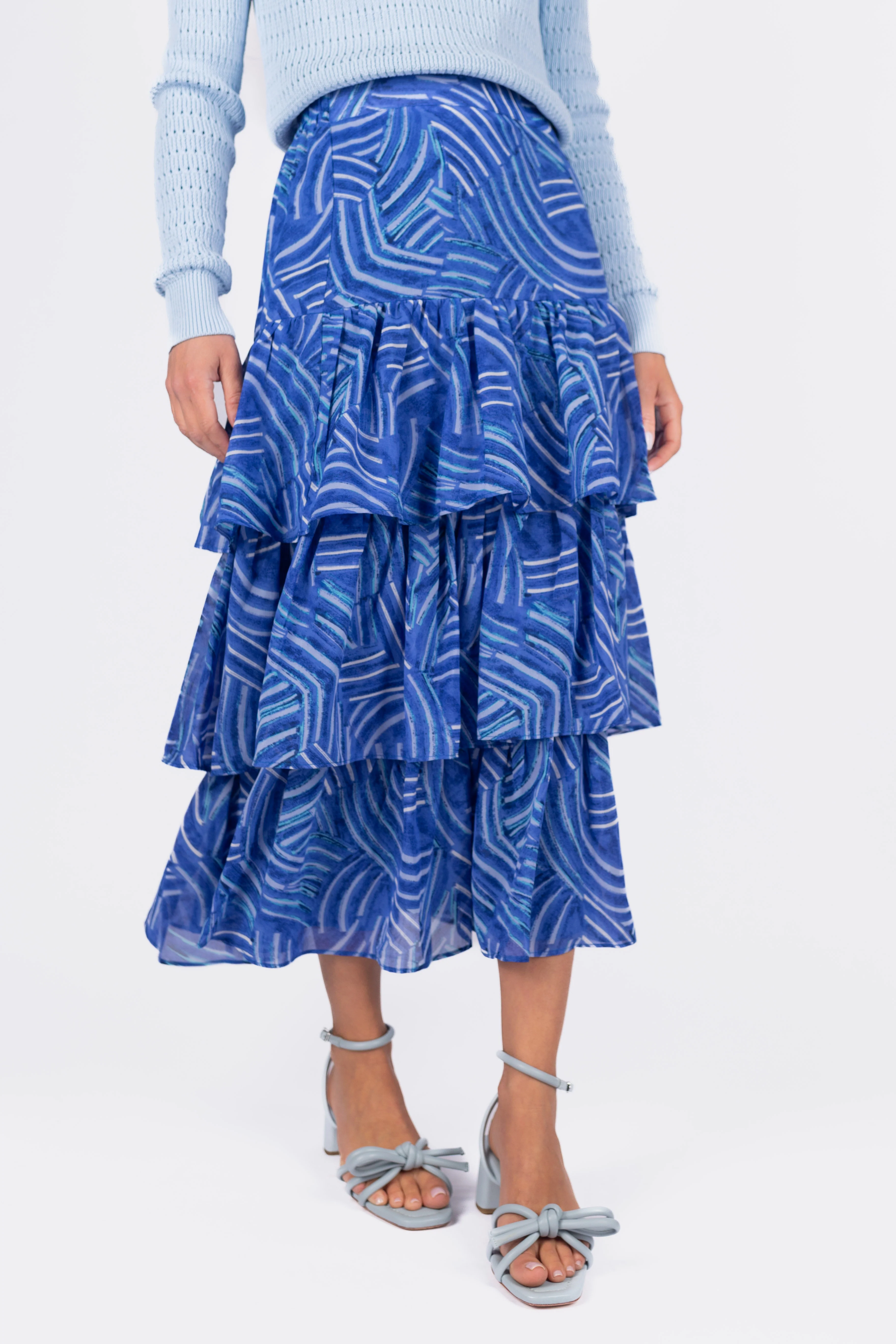 Gia Skirt (Blue Multi) - Image 3