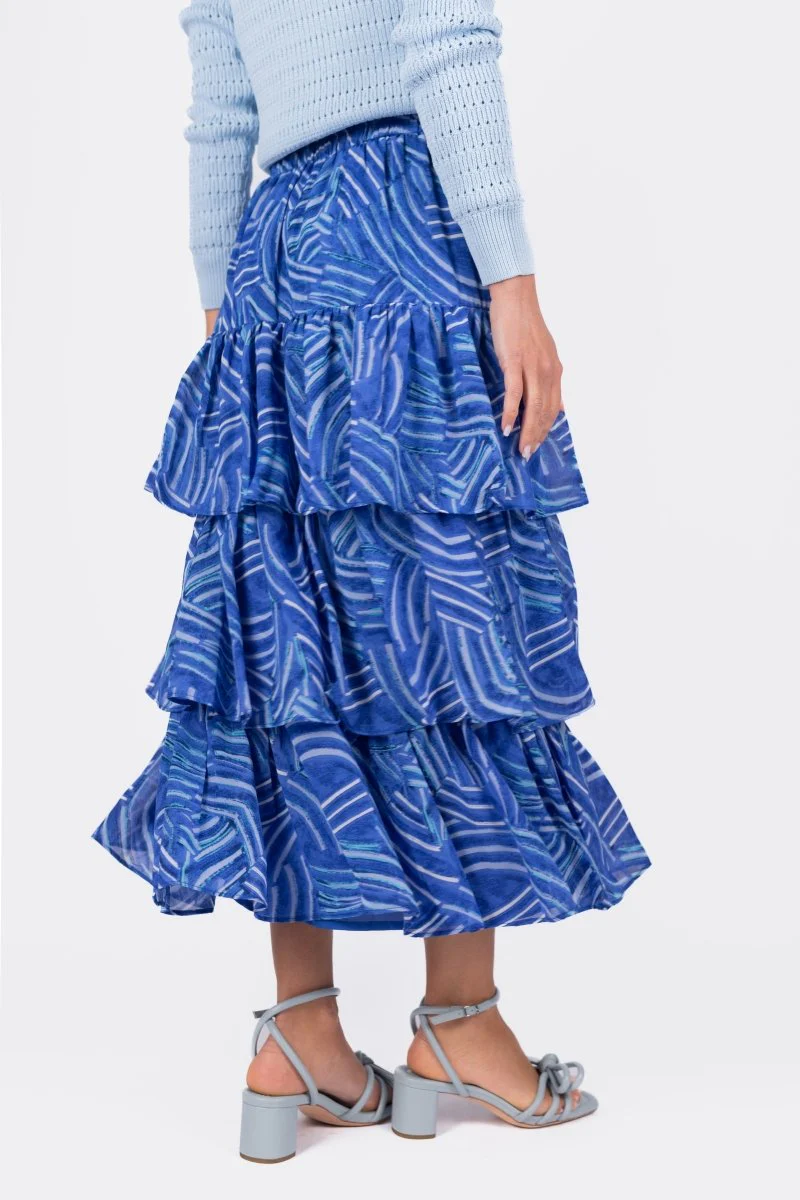 Gia Skirt (Blue Multi) - Image 6