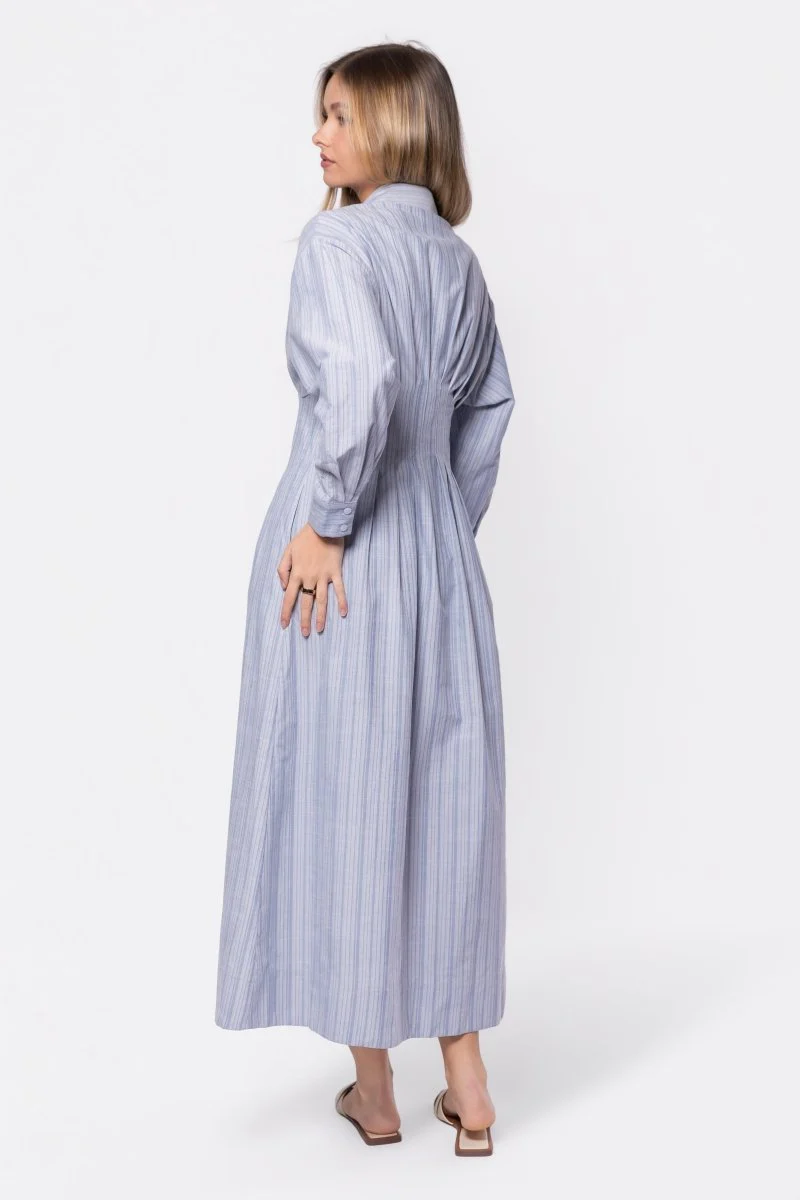Gianna Dress (Blue Stripe) - Image 4