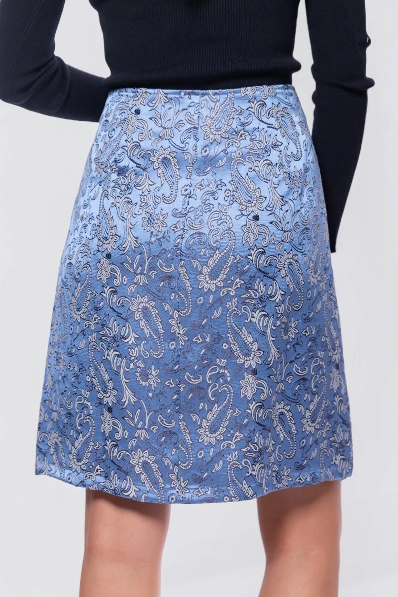 Hannah Skirt (Blue Pattern) - Image 4