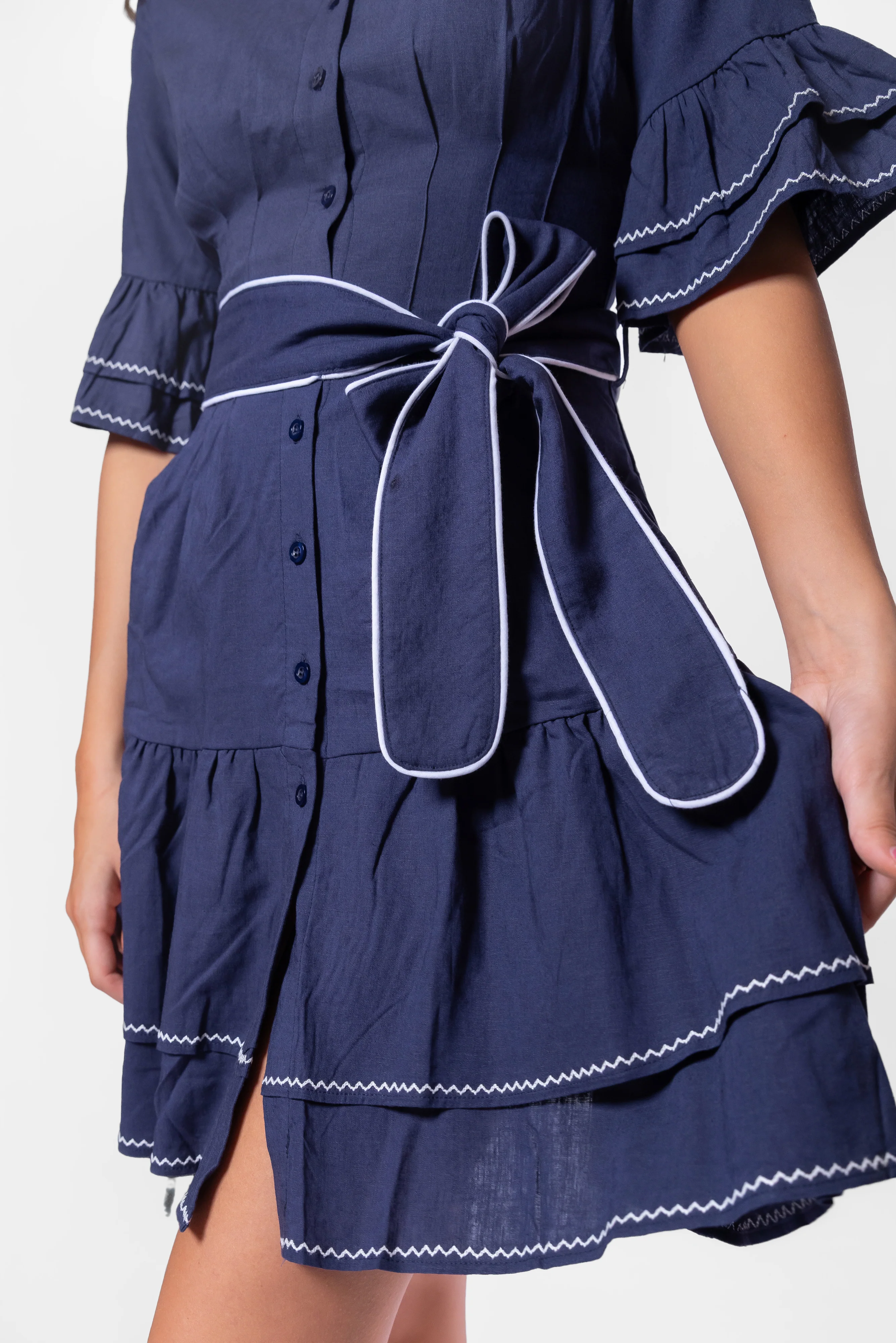 Hazel Dress (Navy) - Image 5