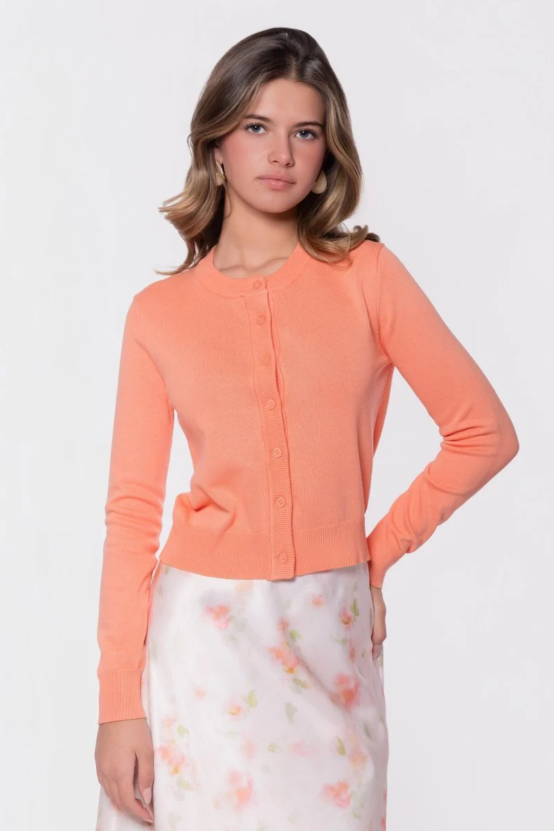 Jade Cardigan (Coral)