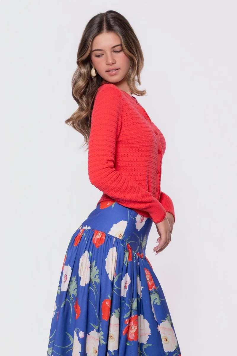 Jane Cardigan (Coral Pink) - Image 5